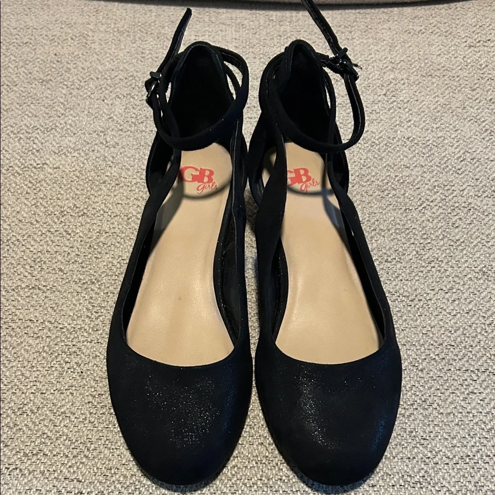 GB Girls Black Dress Shoes‎
